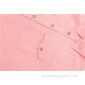 高品質の安いピンクの夏のカジュアルウェアシャツ